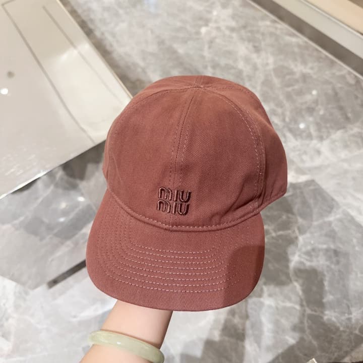 Miu Miu Classic Embroidered Baseball Cap