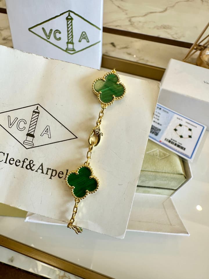 Van Cleef & Arpels Alhambra Five-Motif Bracelet in Black