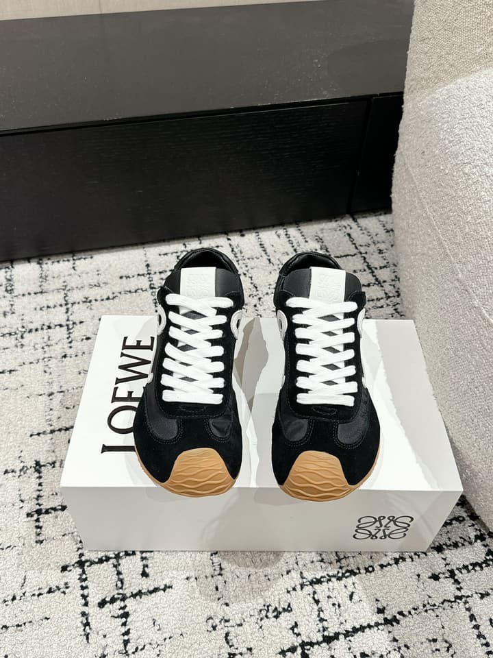 Loewe Ballet Runner 2.0 Sneakers – 2025 Runway Collection in Black