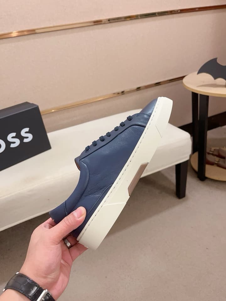 Boss Premium Casual Men's Sneakers in Black Monochromatic
