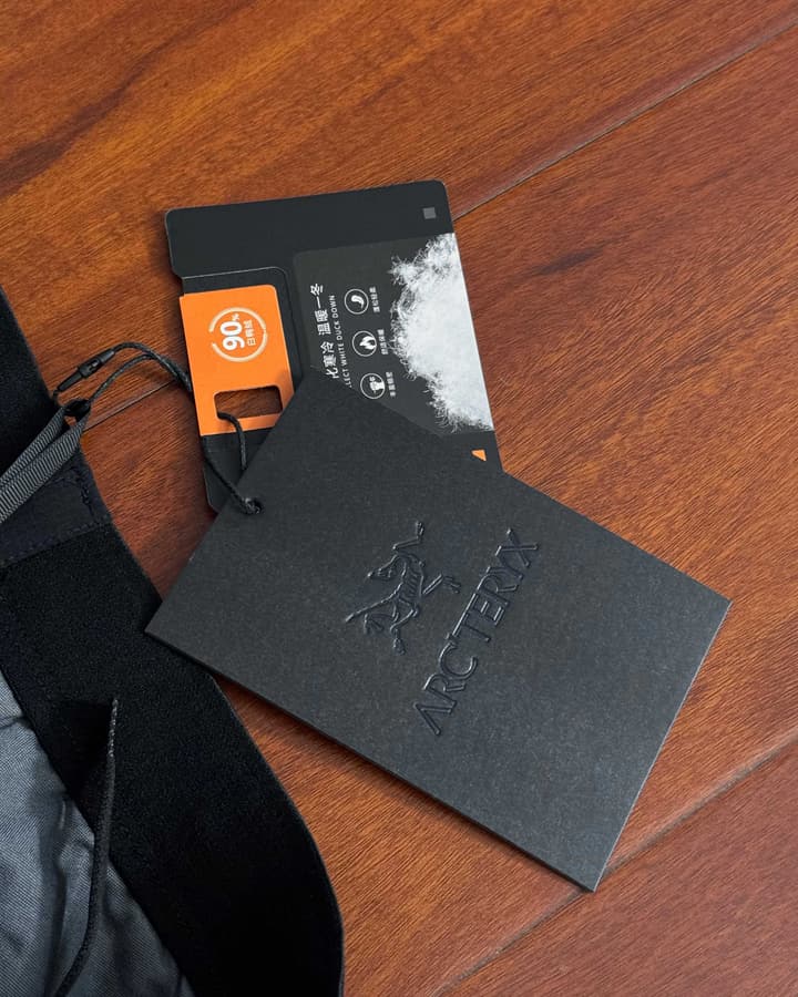 Arc'teryx TRAINING Series Windproof Down Trousers – Winter Collection in Black