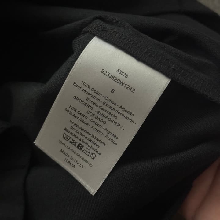Dior Oblique Print Cotton T-Shirt – 2026SS Collection in Black