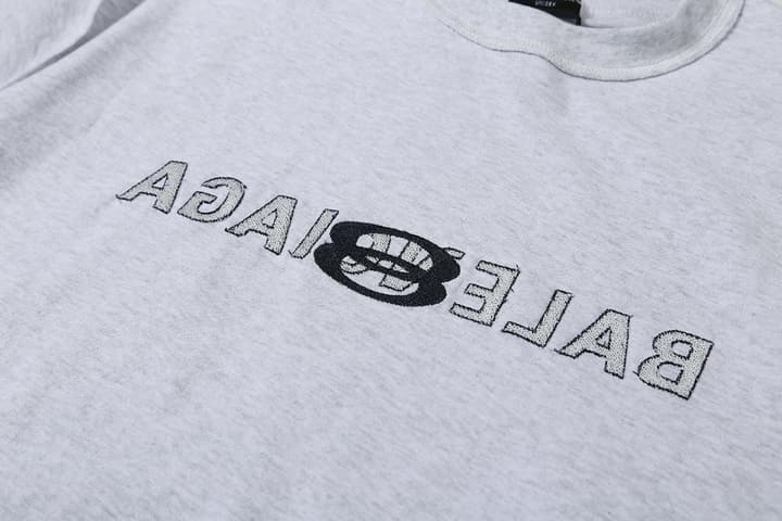 Balenciaga Double Ring Reverse Embroidery T-Shirt – 26SS in Black
