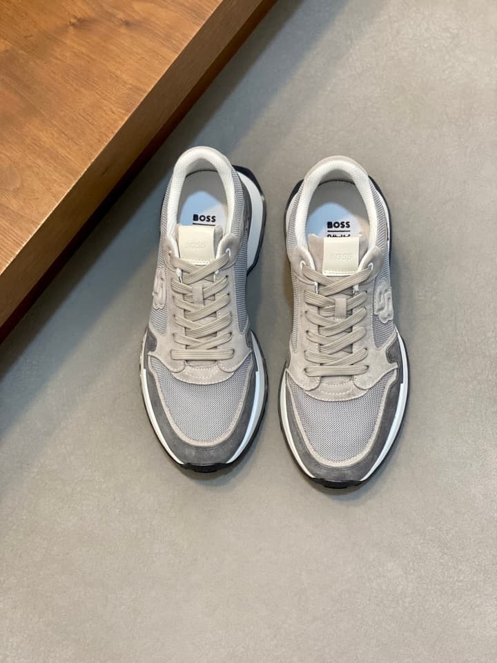Boss Menswear Suede and Mesh Sneakers