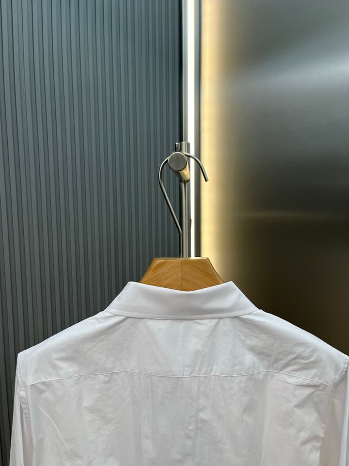 Loewe Anagram Pocket Cotton Shirt in Blue