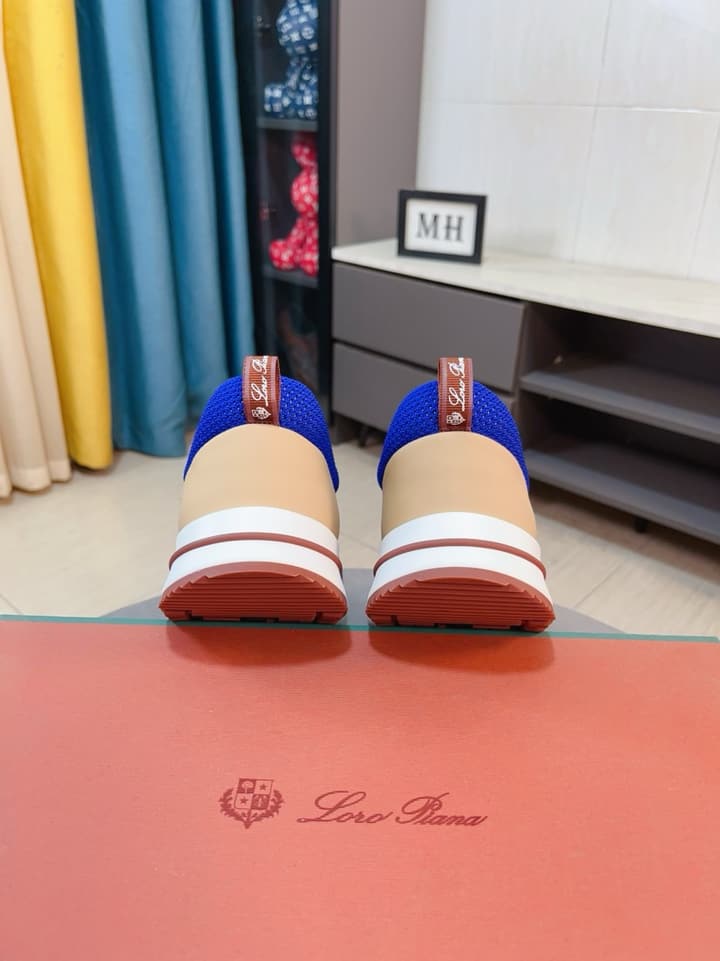 Loro Piana Classic Mesh and Leather Loafers