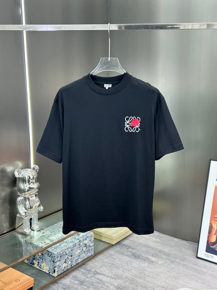 Loewe 3D Logo High-Count Cotton T-Shirt – 2026SS in Black