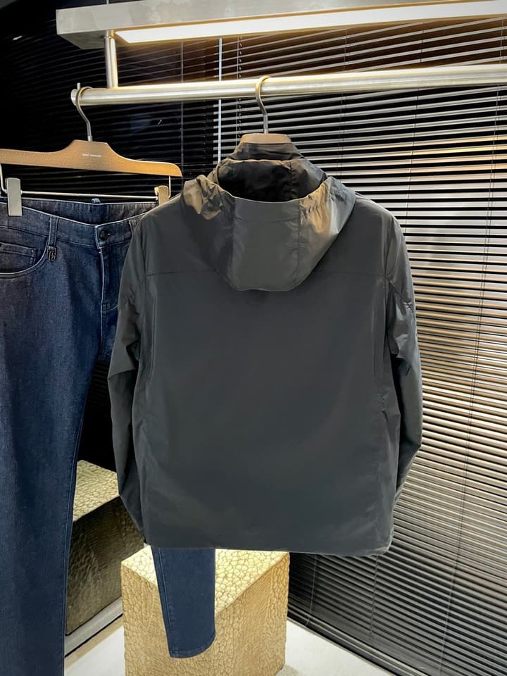 Zegna Classic Hooded Jacket – 2025FW in Dark Gray
