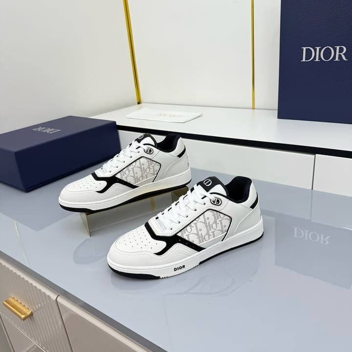 Dior Casual Calfskin Ankle Boots in Black With White Sole