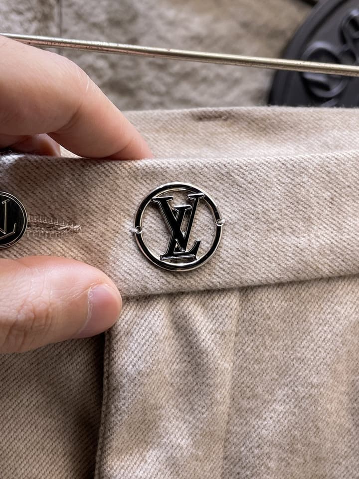 Louis Vuitton Wool Blend Dress Trousers – Autumn/Winter Collection in Black