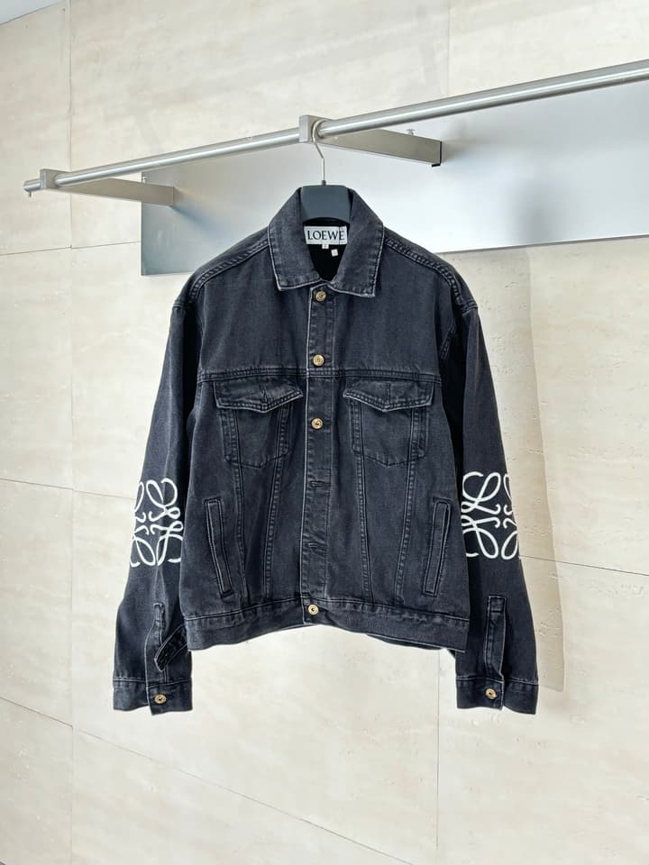 Loewe Anagram Denim Jacket – 24FW in Black Denim