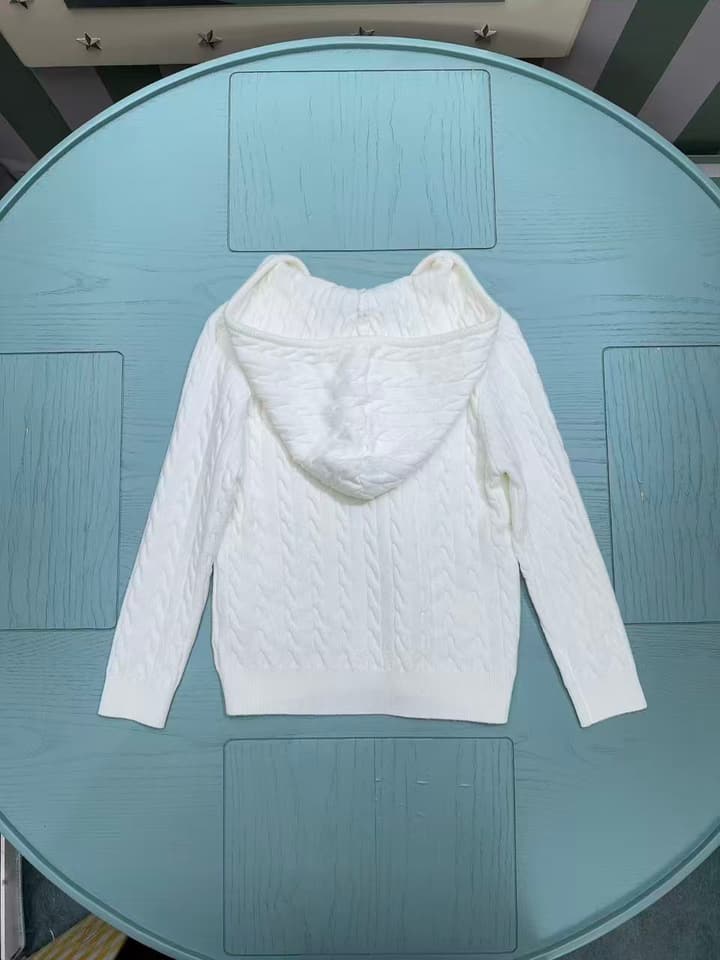 Ralph Lauren Classic Children's Knit Cardigan – Kids Collection – 2025SS in Classic White