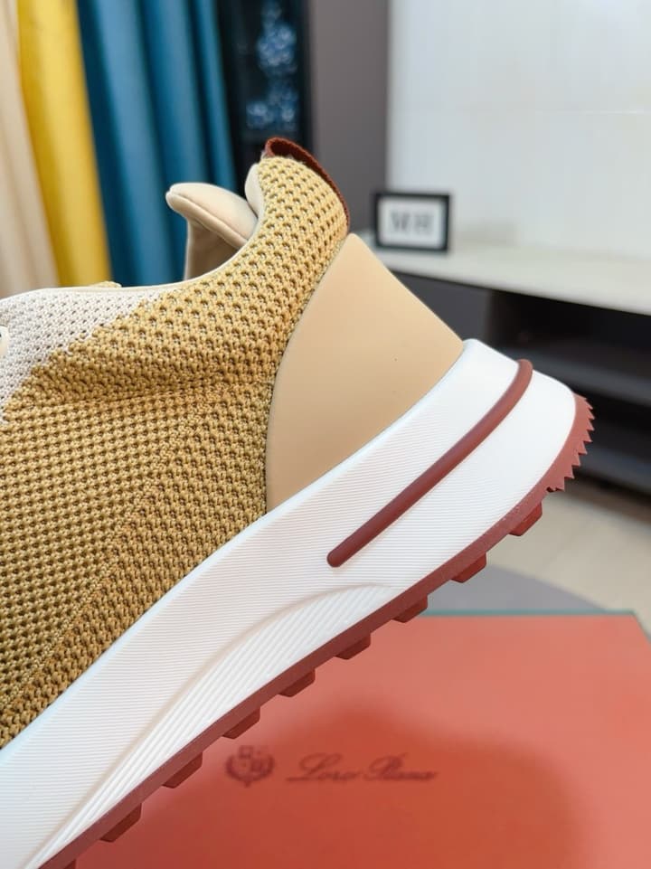 Loro Piana Classic Mesh and Leather Loafers