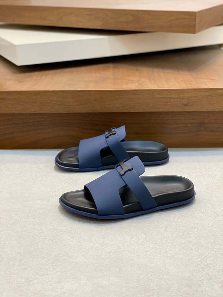 Hermès Cowhide Slides