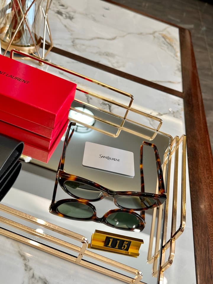 Saint Laurent Acetate Polarized Sunglasses