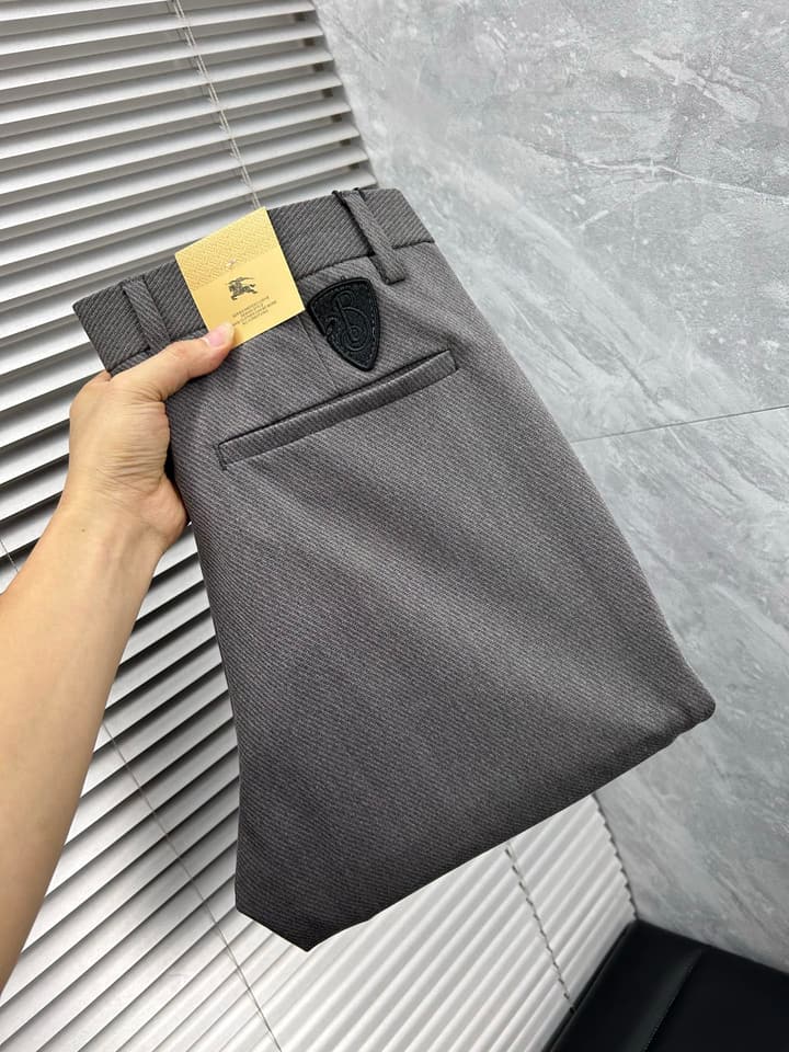 Burberry Tailored Casual Trousers – 2025SS in Camel Brown