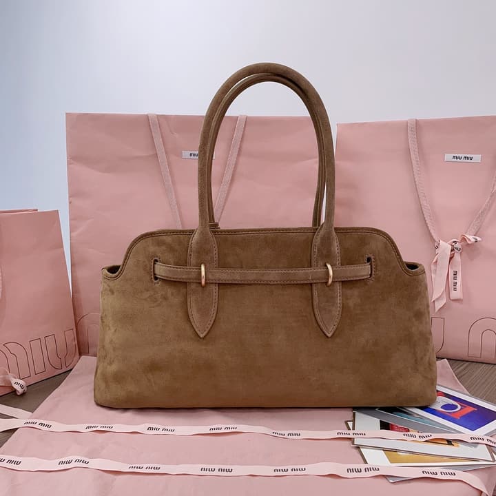 Miu Miu Aventure Suede Tote Bag