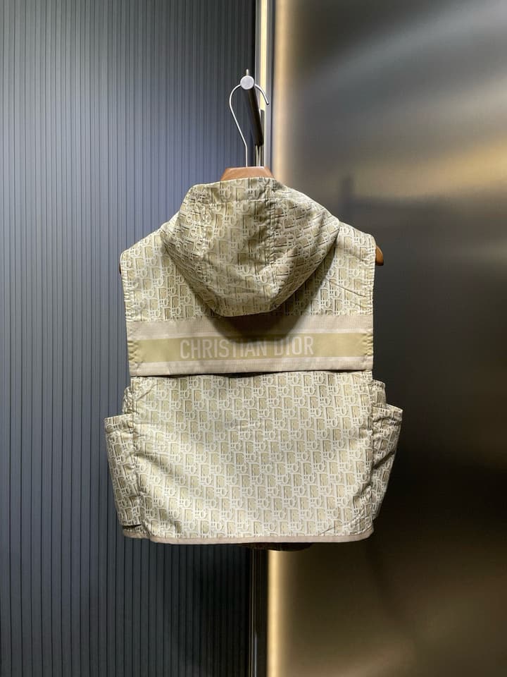 Dior Gold Oblique Jacquard Hooded Jacket – 25SS
