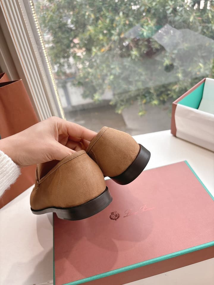 Loro Piana Loafers in Black Suede
