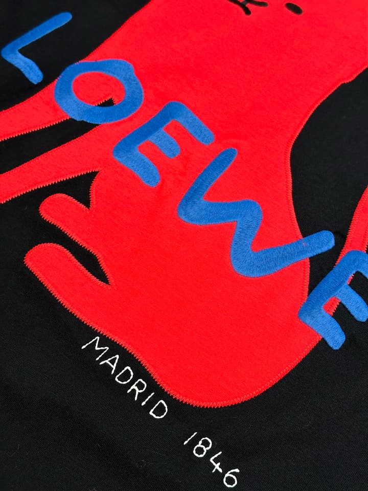 Loewe Anniversary Monster Crewneck T-Shirt in Black