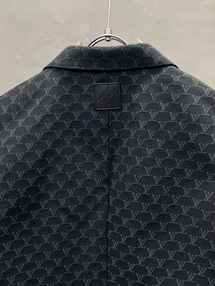 Louis Vuitton Exclusive Casual Blazer in Dark Gray Monogram Blazer