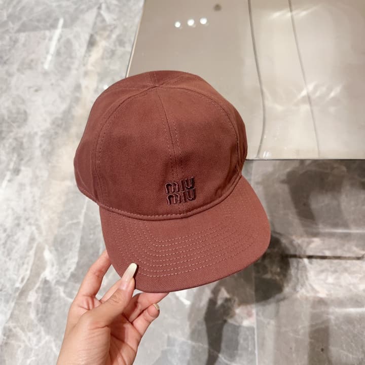 Miu Miu Classic Embroidered Baseball Cap