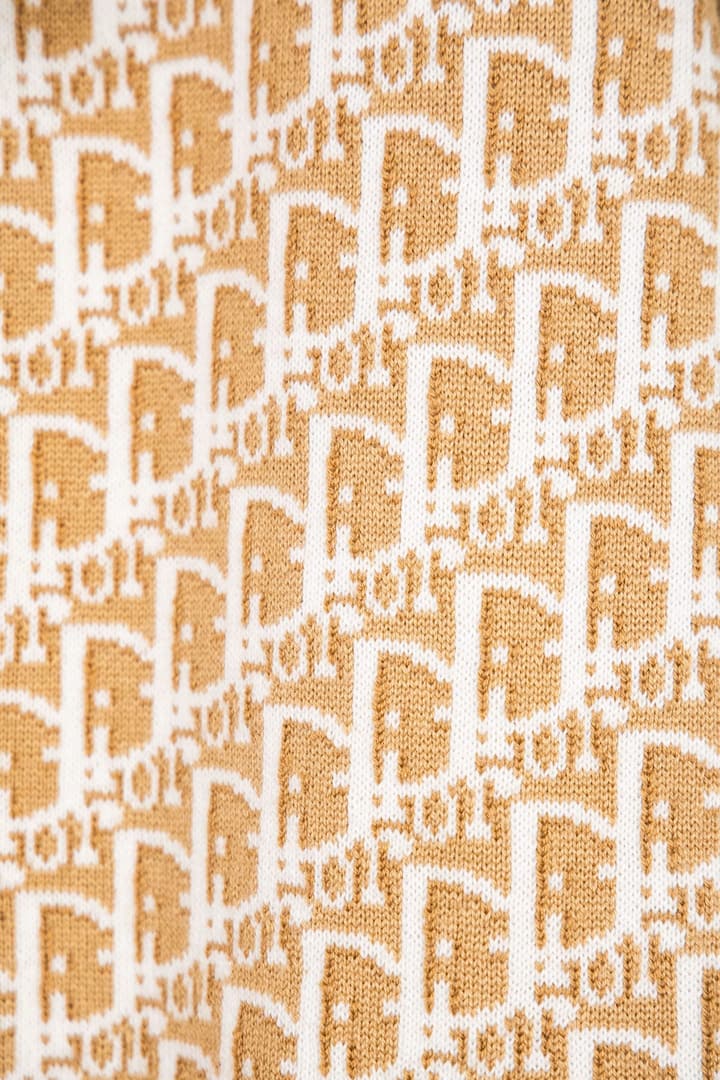 Dior Classic Oblique Reversible Cashmere Sweater – 25FW in Camel Oblique Pattern