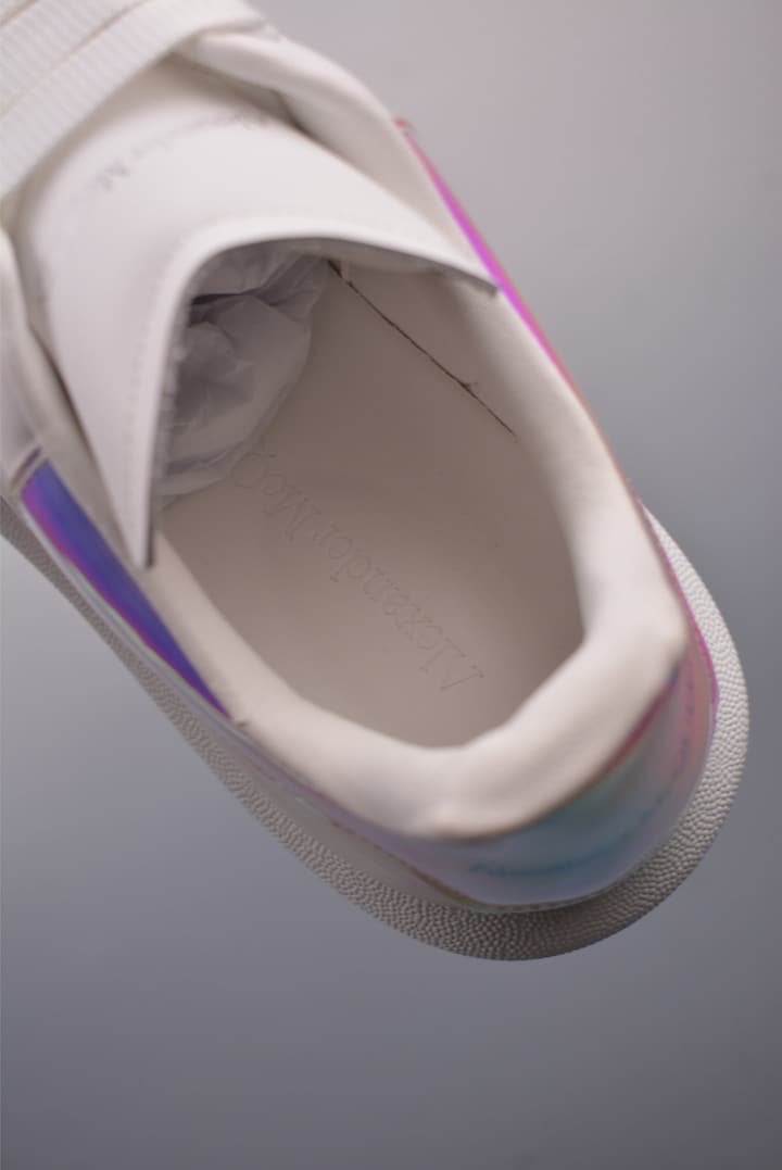 Alexander McQueen Classic Platform Sneakers – 2025 Edition in White Lavender