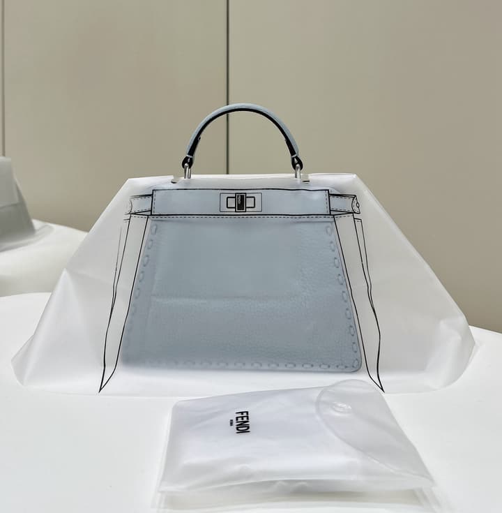 Fendi Peekaboo I See You Petite Satchel in Classic Black