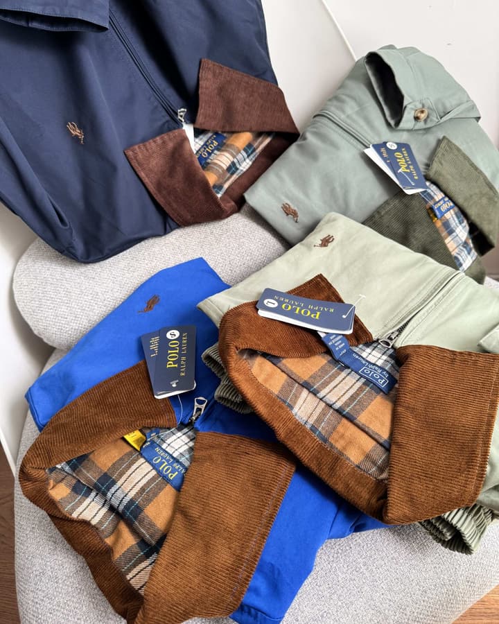 Ralph Lauren Campus Collared Jacket in Blue