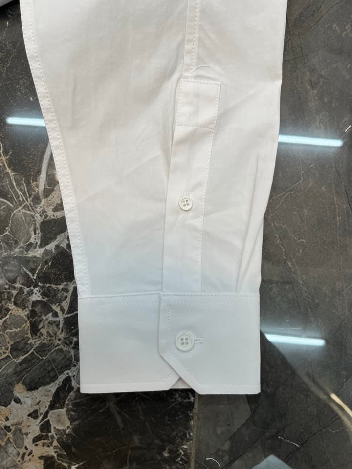 Loewe Anagram Pocket Cotton Shirt in Blue