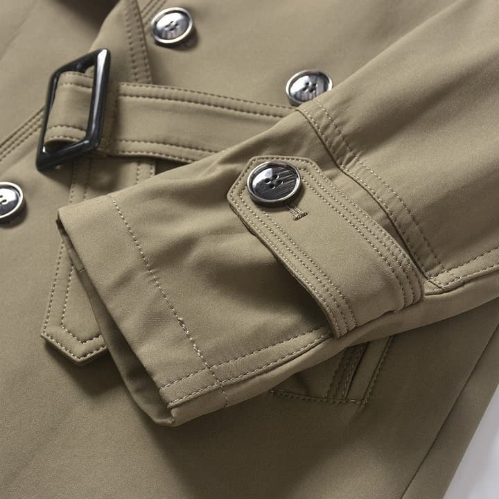 Burberry Long Double-Breasted Trench Coat – 2025FW in Navy Blue
