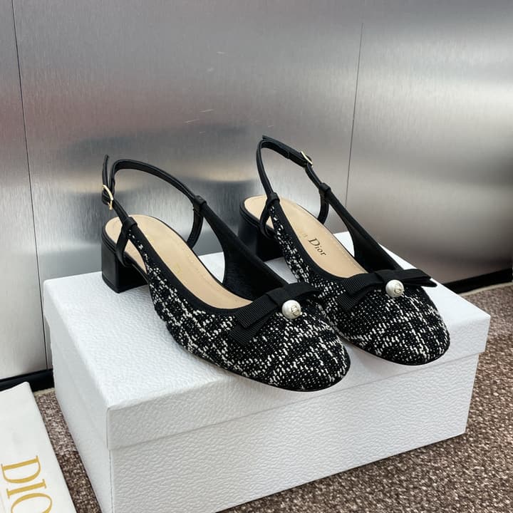 Dior Ballet Cannage Low-Heel Ballerina Flats – 2024 Spring/Summer Collection in Black Patent