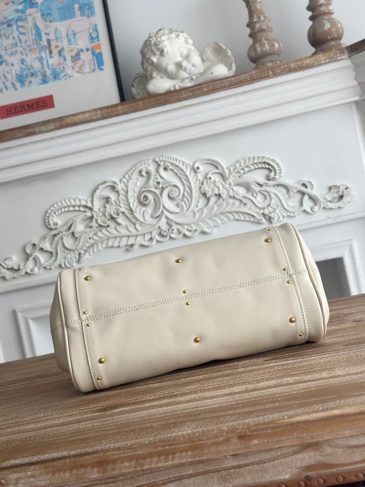 Chloé Paddington Padlock Satchel in Burgundy Leather