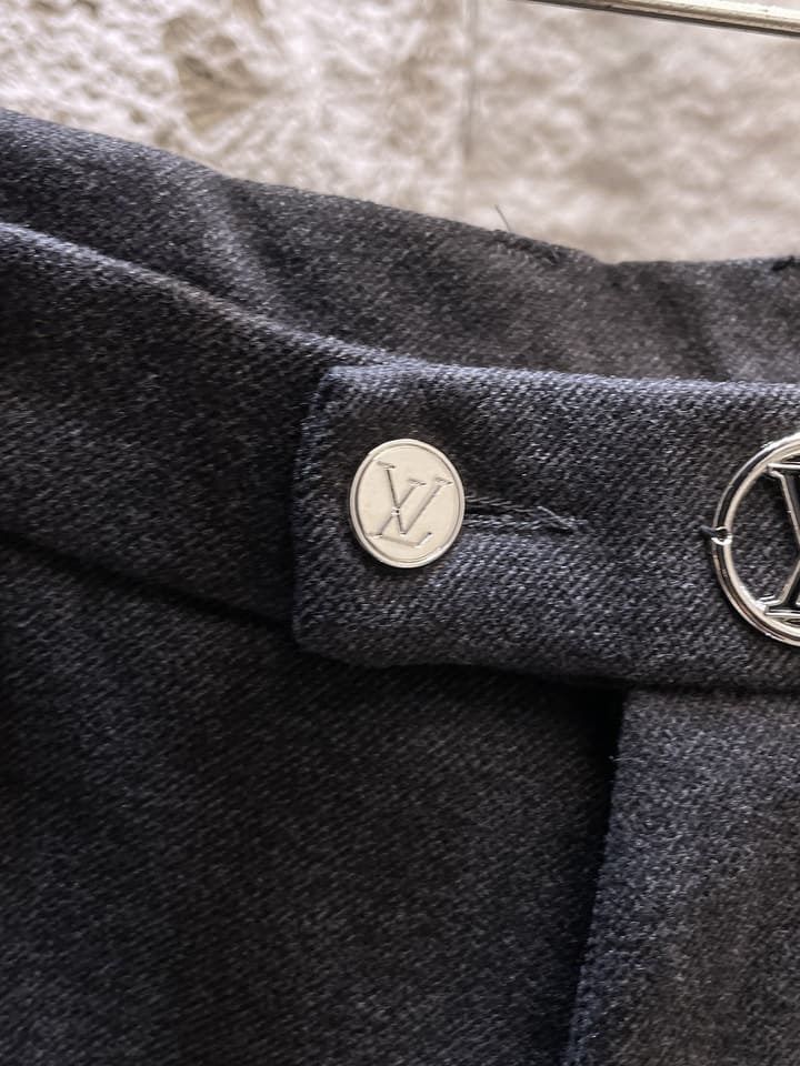 Louis Vuitton Wool Blend Dress Trousers – Autumn/Winter Collection in Black