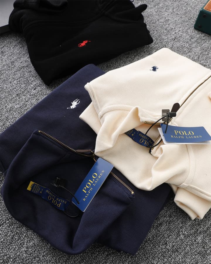 Ralph Lauren Old Money Full-Zip Sweatshirt – 25SS in Navy Blue