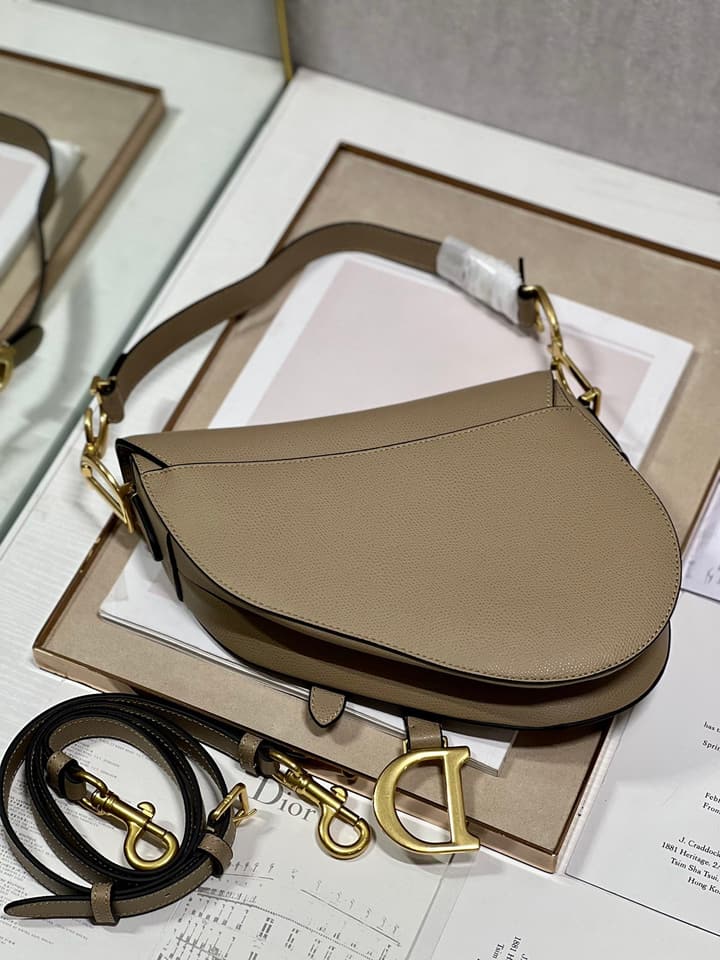 Dior Classic Saddle Bag in Apricot