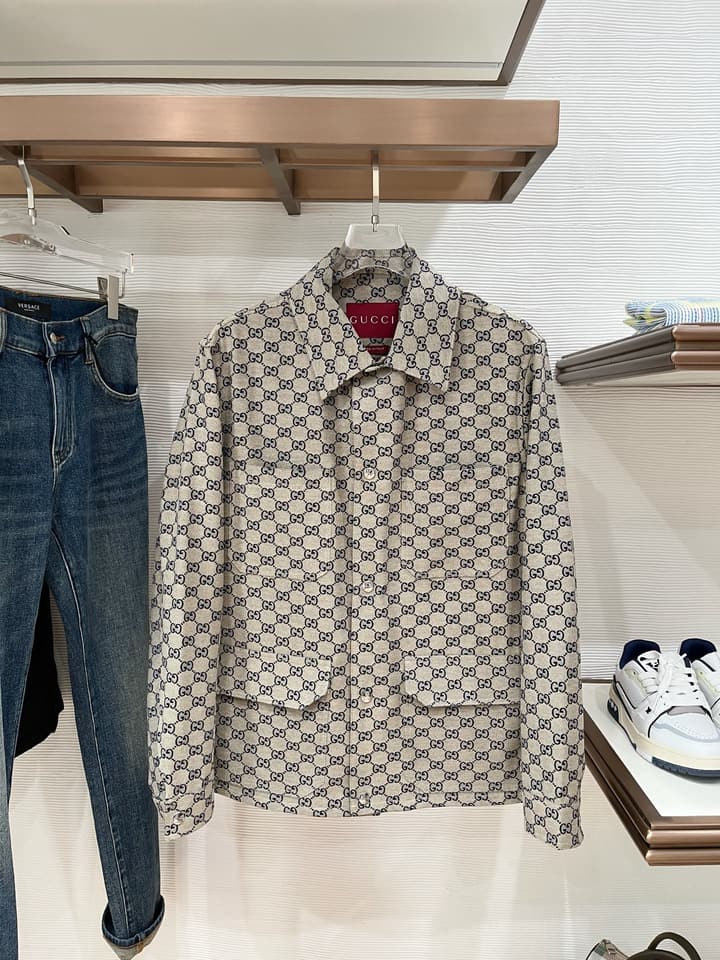 Gucci Double G Jacquard Multi-Pocket Lapel Jacket – 24FW