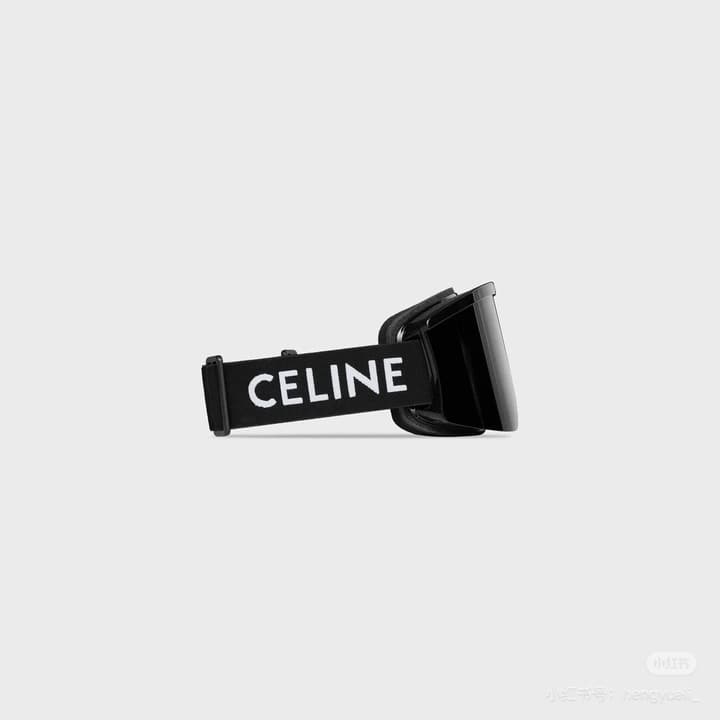 Celine Ski Goggles in Black Frame With Black Strap