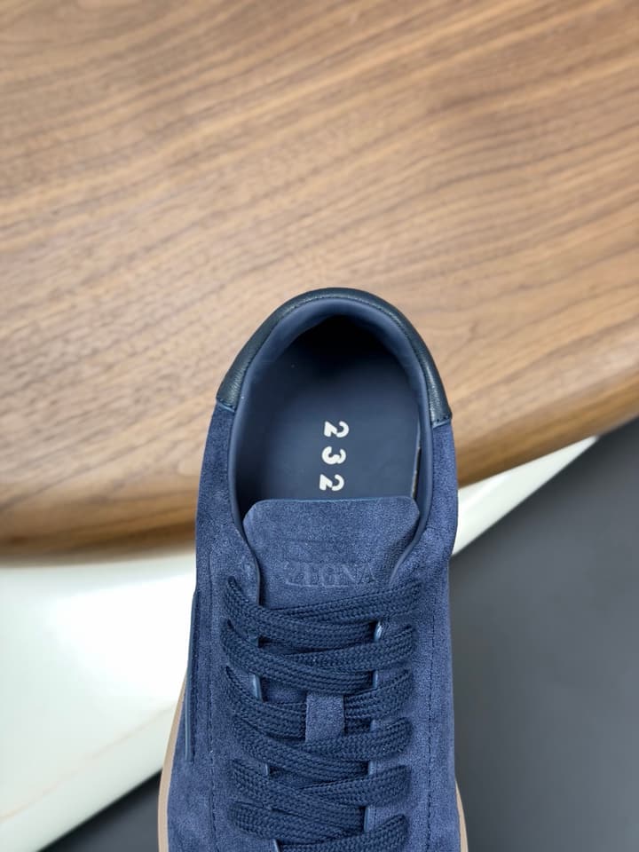 Zegna Old Money Suede Casual Sneakers