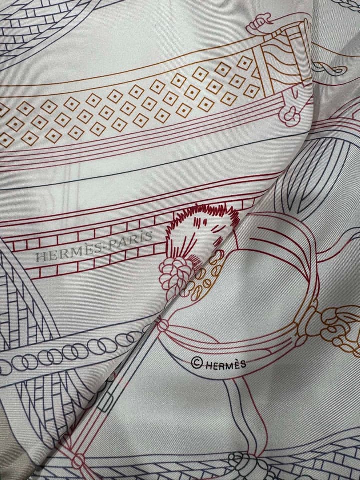 Hermès Stirrup Race Mix Double-Sided Silk Twill Scarf – 2025 Spring Collection
