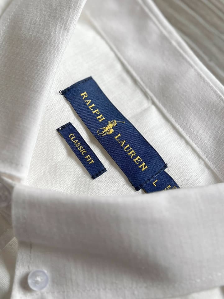 Ralph Lauren Pony Logo Linen Shirt – Spring/Summer Collection in Black