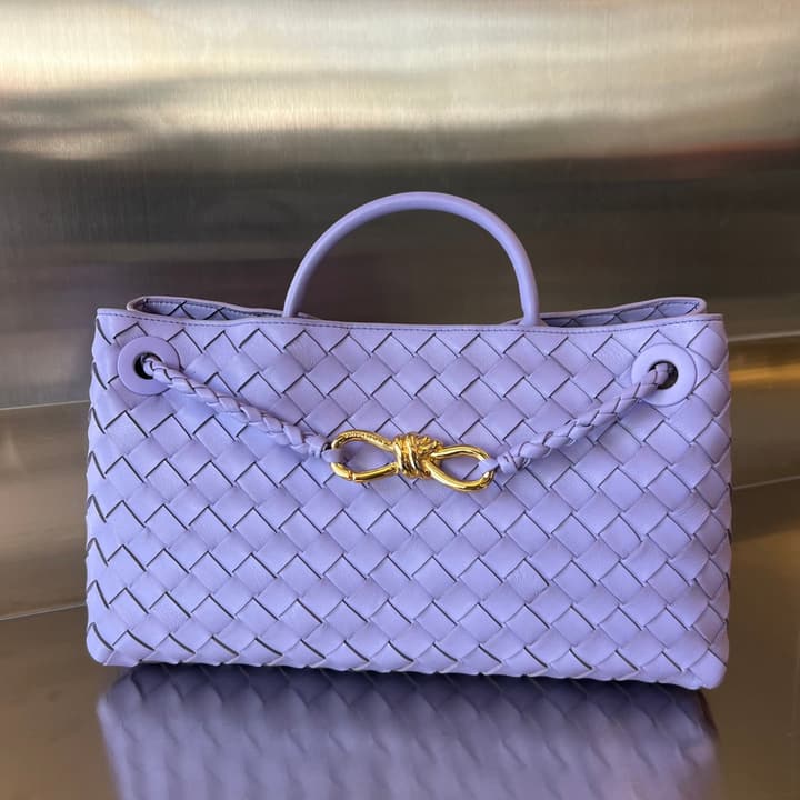 Bottega Veneta Andiamo Handbag in Charcoal Grey