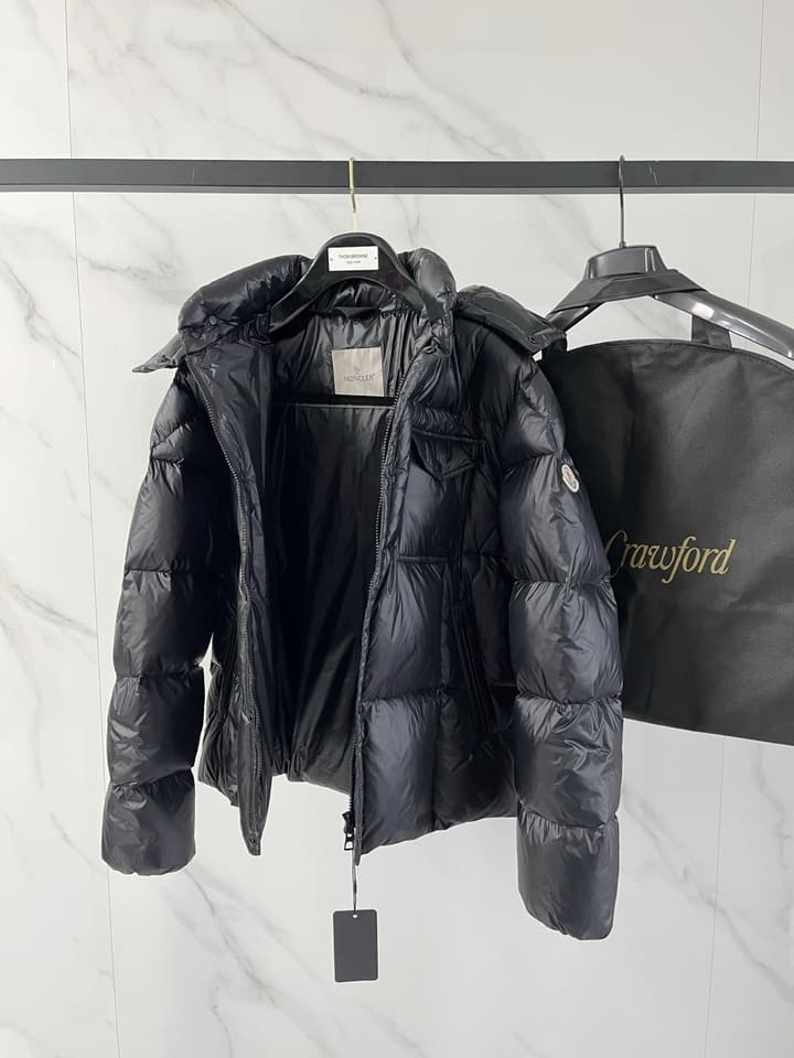 Moncler Men's Fashion Hooded Down Jacket – 25FW in Black Hooded Puffer