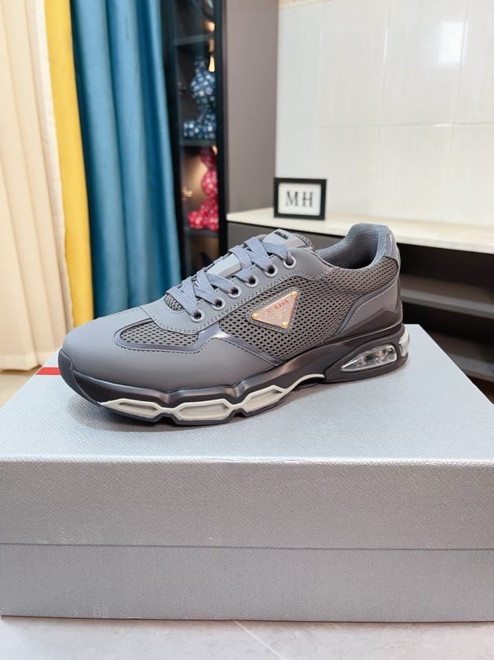 Prada Men's Air Cushion Mesh Sneakers