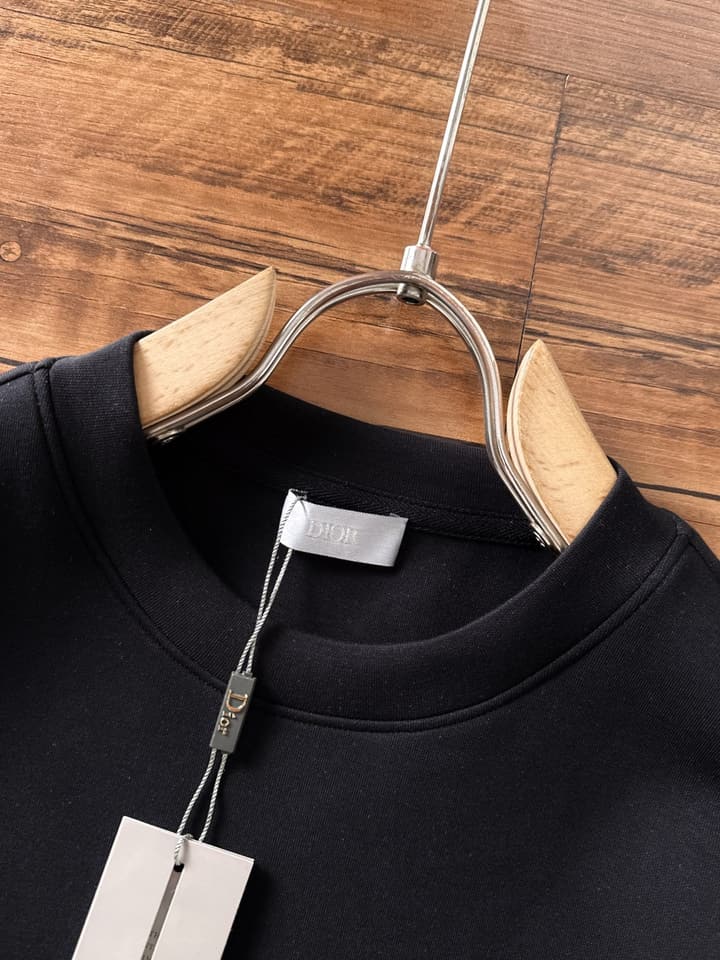 Dior Air Layer Crewneck Sweatshirt – 2025FW in Black Large Logo