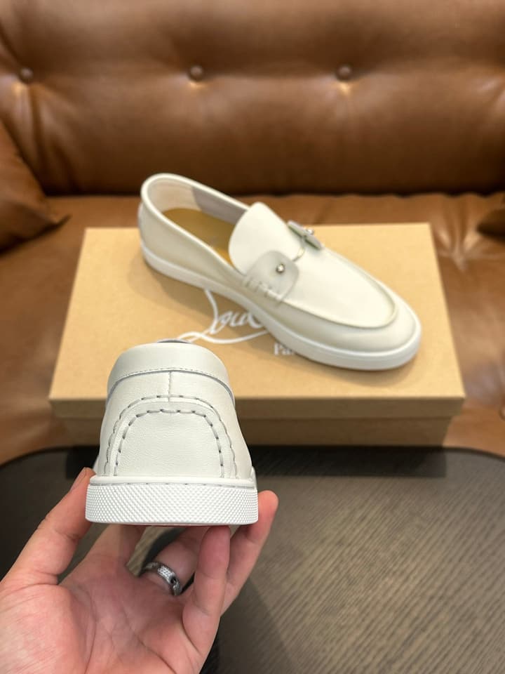 Christian Louboutin Men's Casual Sneakers in All White
