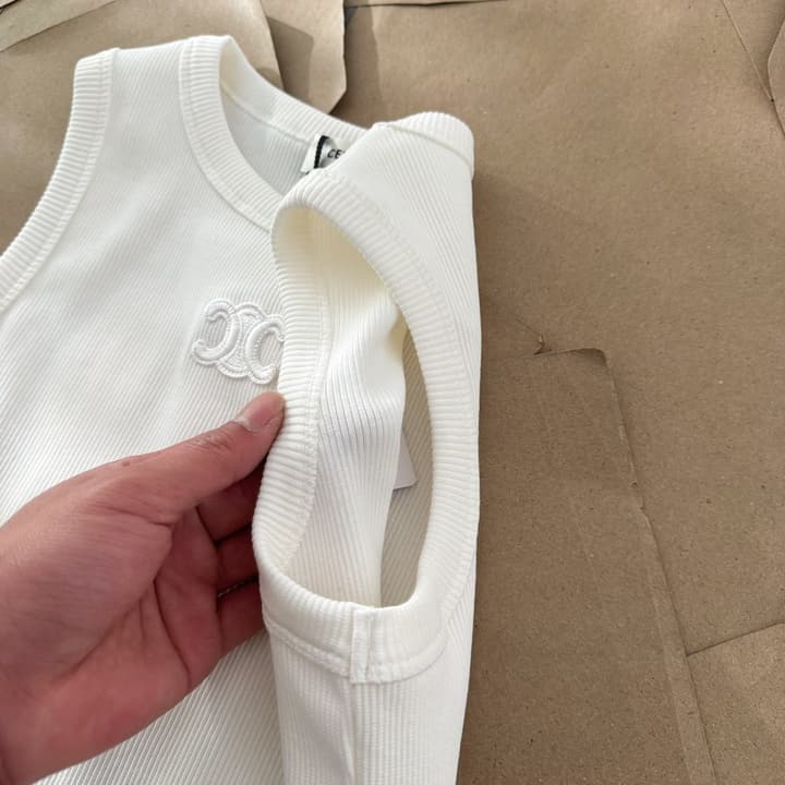 Celine Embroidered Crewneck Vest – 25SS