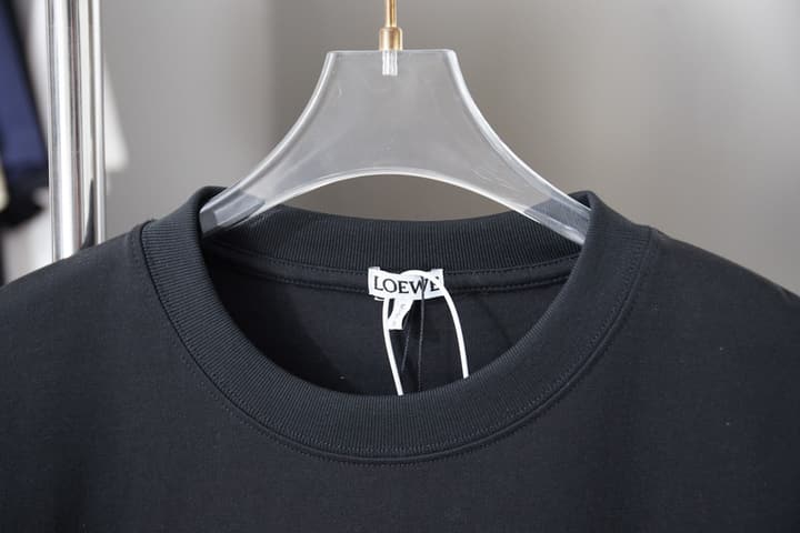 Loewe Embroidered Patch Logo T-Shirt – 2026SS Early Spring Collection in Black