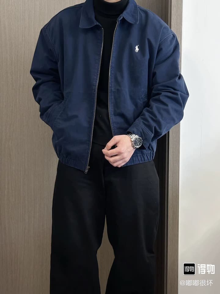 Ralph Lauren Oversized Cotton Jacket – 25SS in Deep Navy